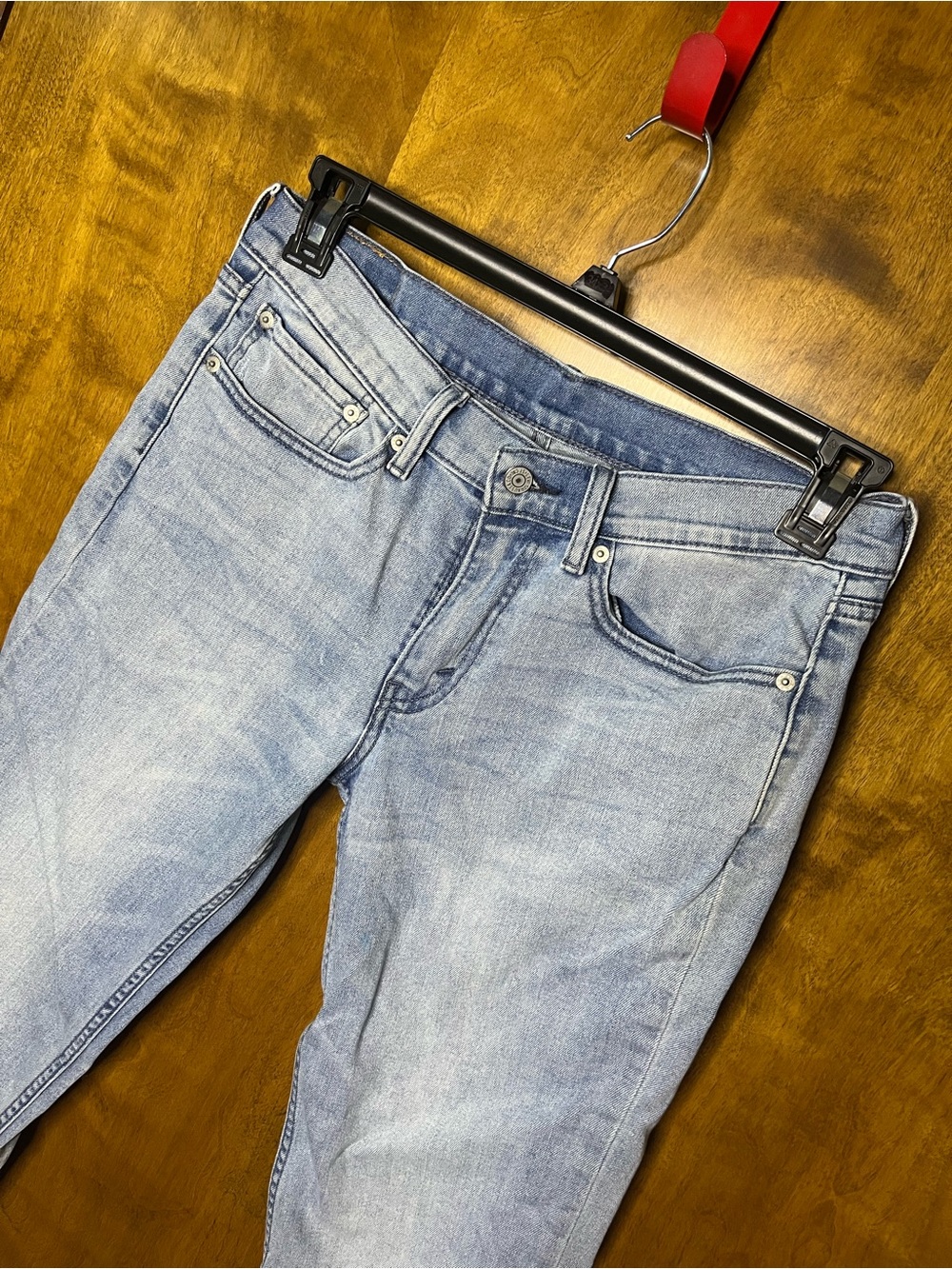 Levi’s 514 Straight Fit Jeans Light Wash Men’s 34x32 Denim Jeans